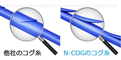 他社の糸とn-COGの比較